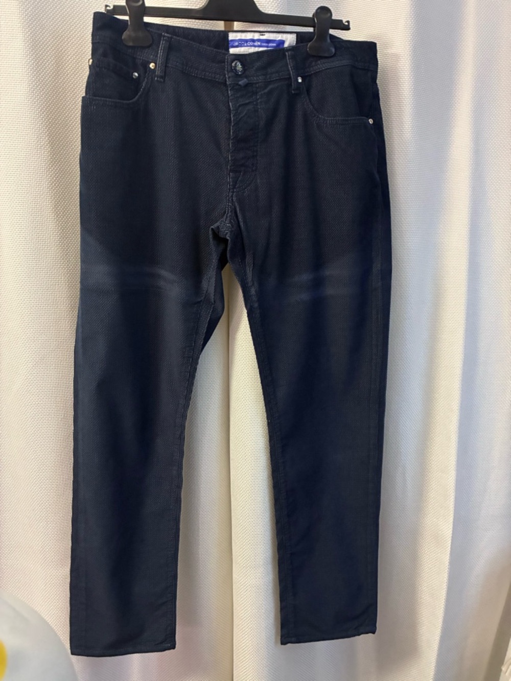 Jacob Cohen Luxury Denim Jeans-Made in Italy-Size36-Textured Designer Pants